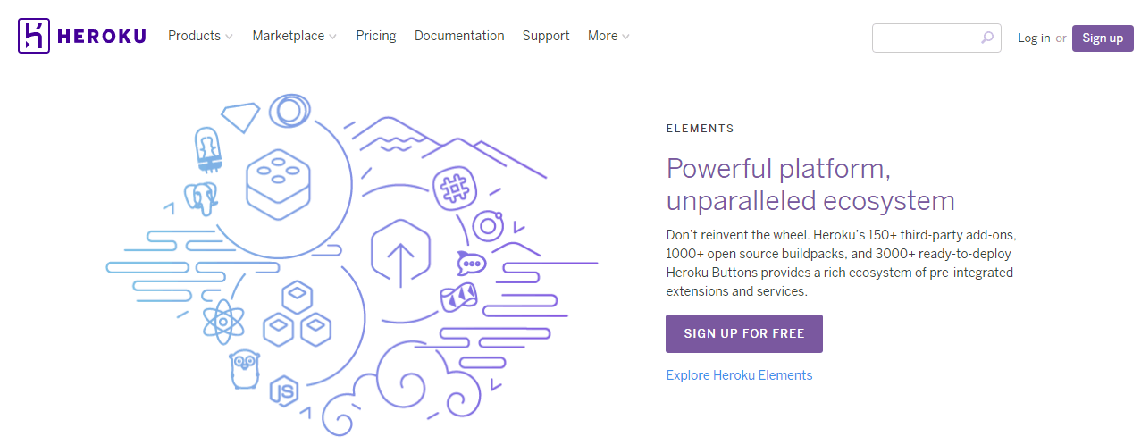 Heroku Website Homepage