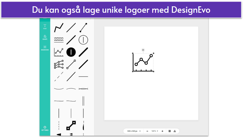 DesignCrowd’s logo editor tool.