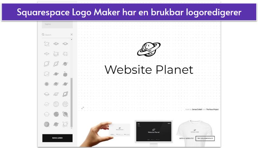 Squarespace's logo editor tool.