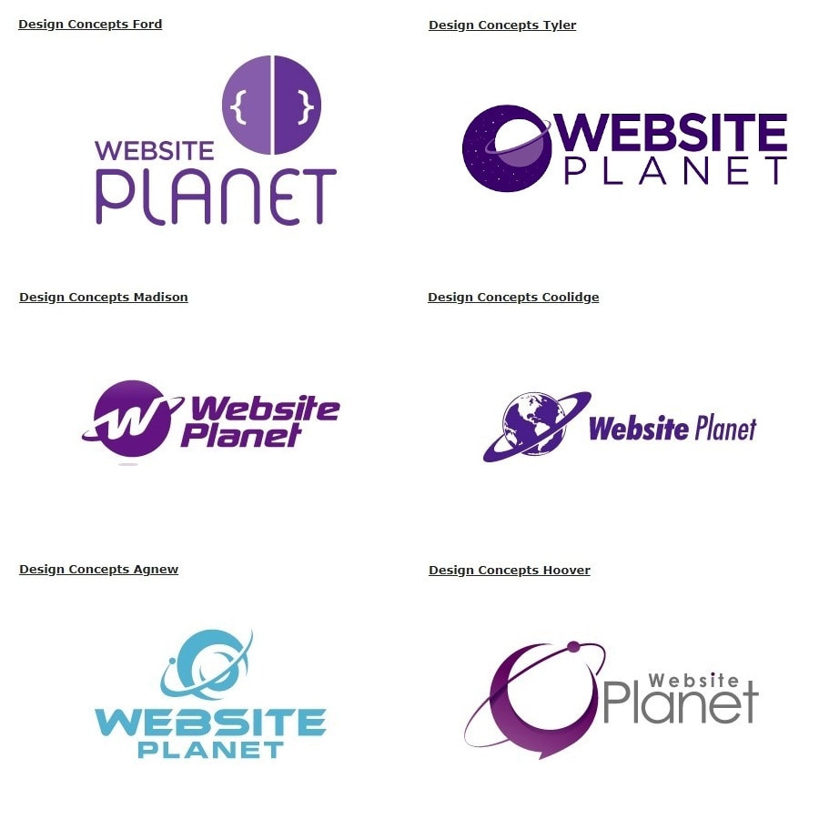 web company logos