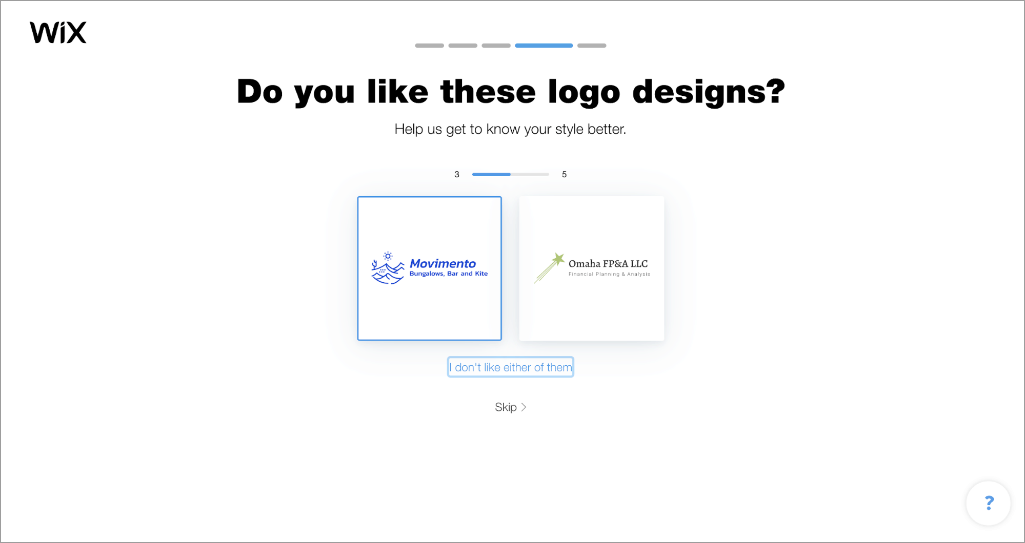 Wix Logo Maker screenshot - Logo styles