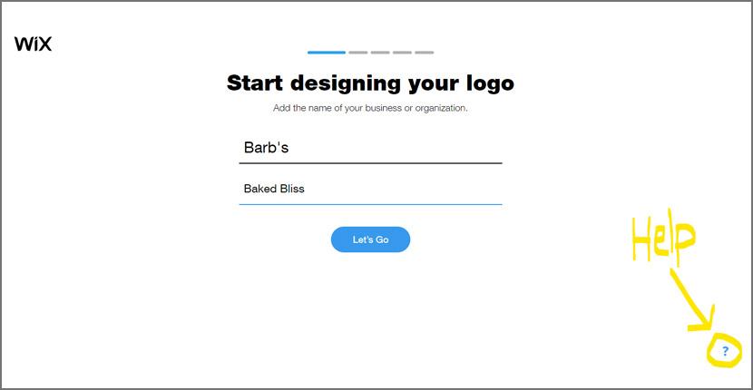 Wix Logo Maker screenshot - Start designing your logo