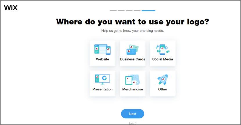 Wix Logo Maker screenshot - Your branding needs