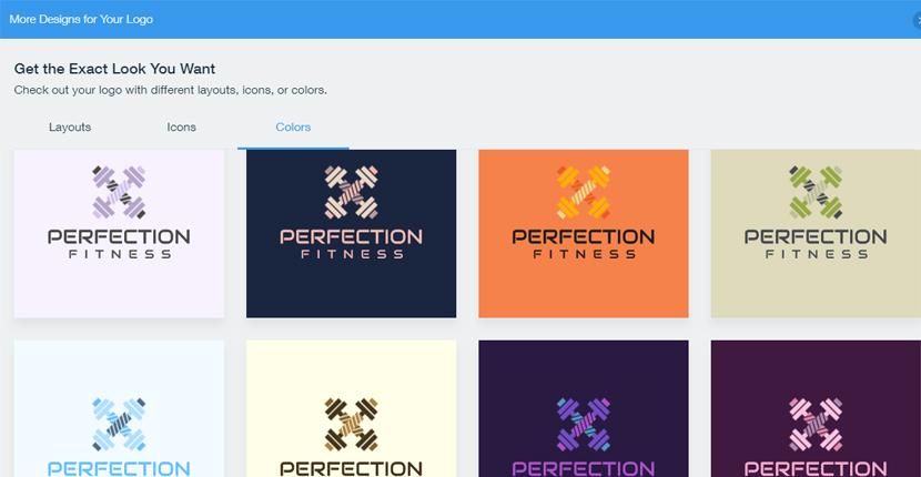 Wix Logo Maker screenshot - More designs for your logo