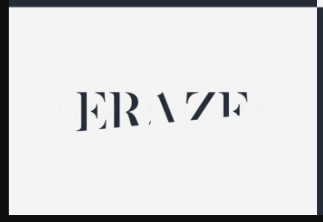 Sample text logo by Fiverr designer - Eraze