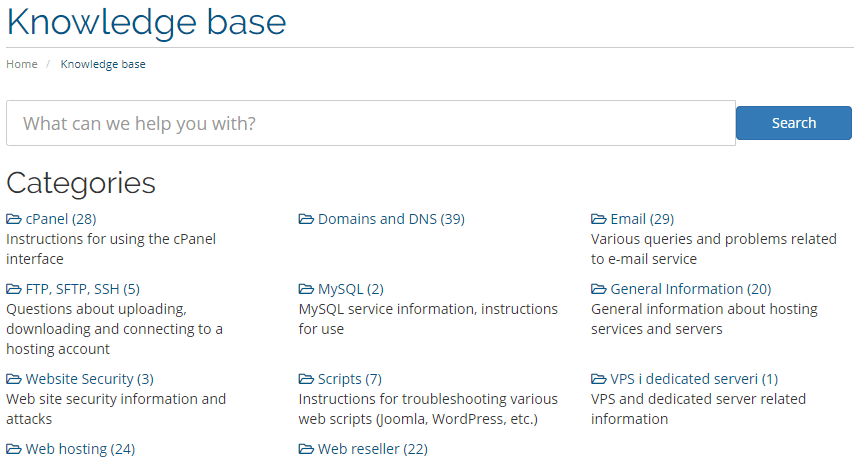 Studio4web knowledgebase