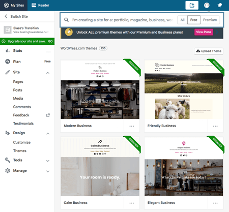 WordPress.com premium themes