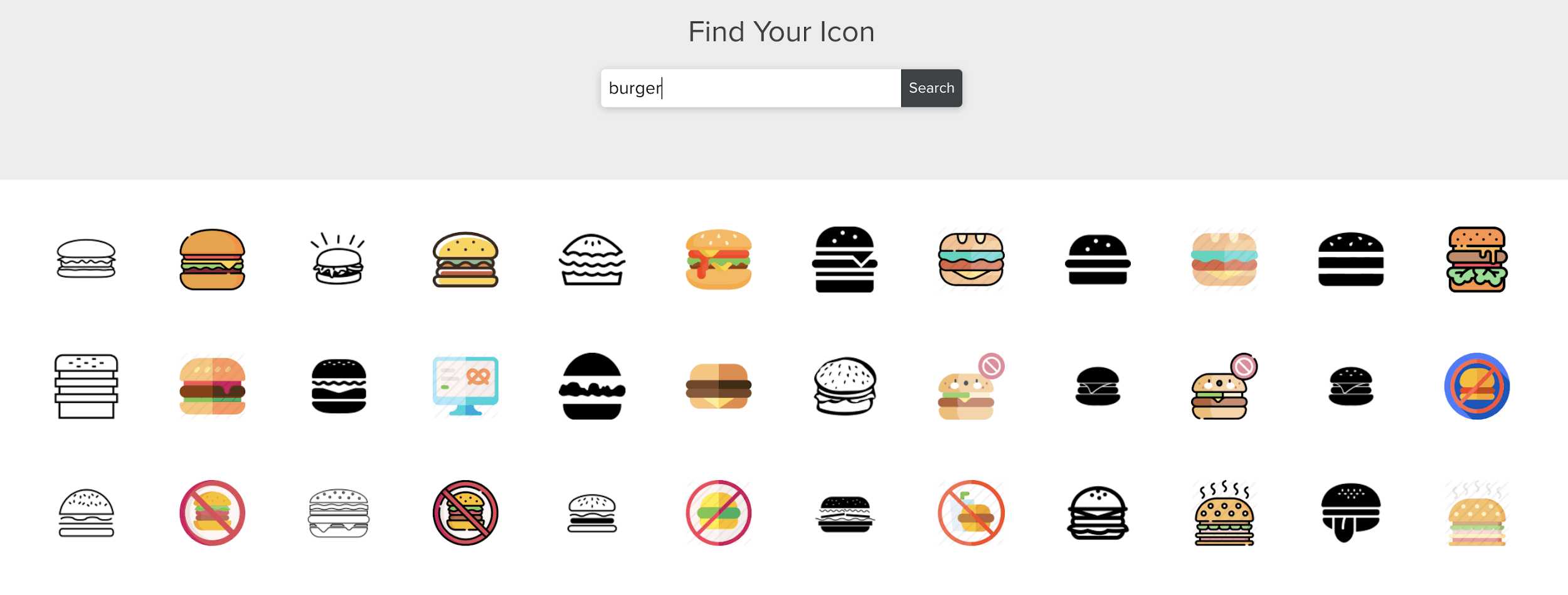 Tailor Brands screenshot - Icon library