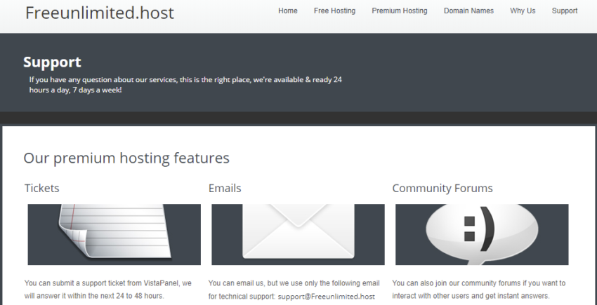 Free Unlimited Host Technical Support 850x435
