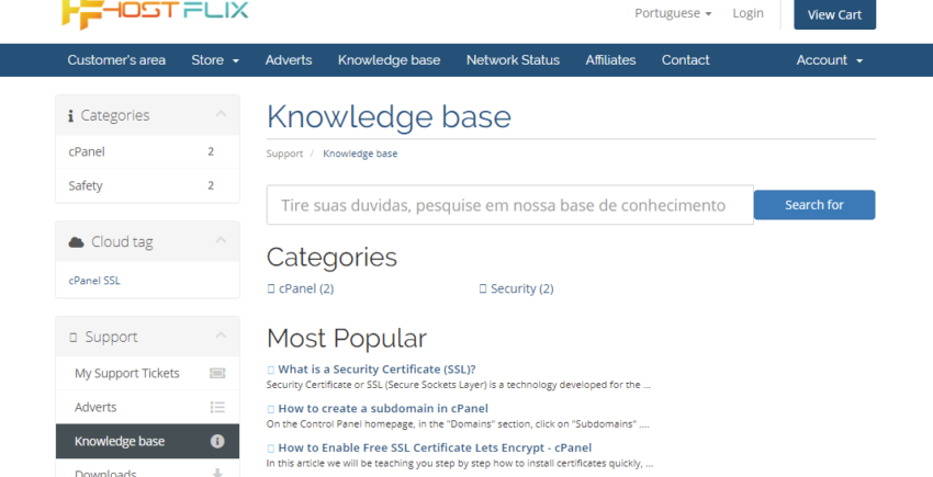 Knowledge Base HostFlix 850x435