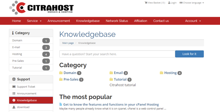 Knowledgebase Citrahost 850x435