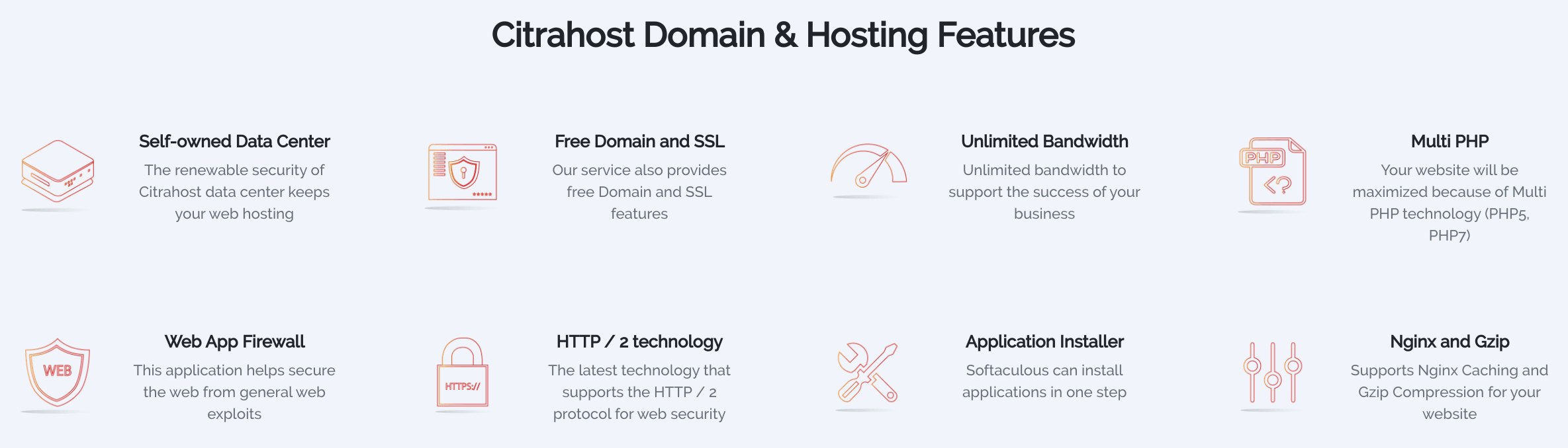 citrahost features