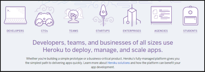 Description of Heroku's cloud service