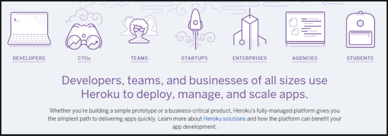 Description du service cloud de Heroku