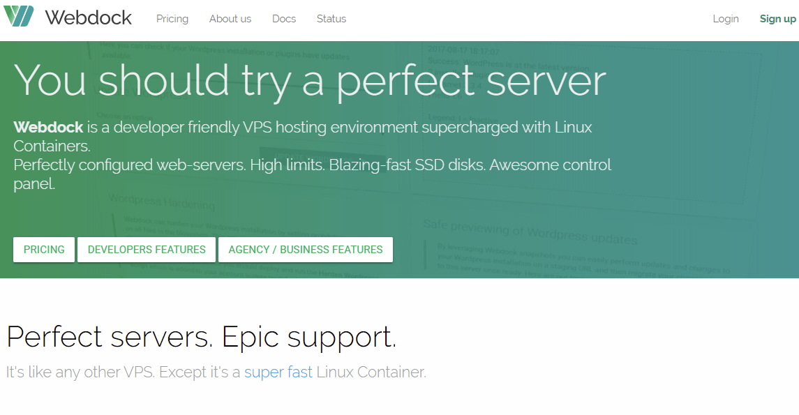 Webdock You should try a perfect server