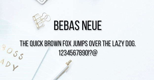 Free font - Bebas Neue