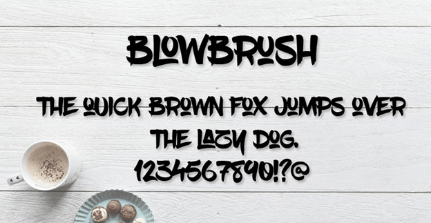 Free font - BlowBrush