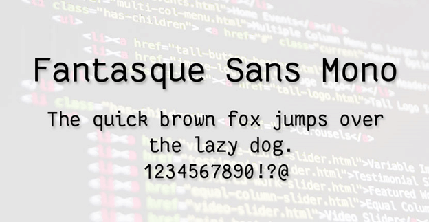 Free font - Fantasque Sans Mono