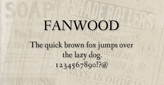 Free font - Fanwood