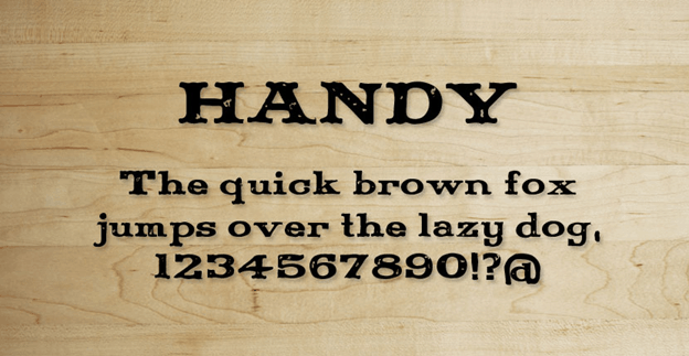 Free font - Handy