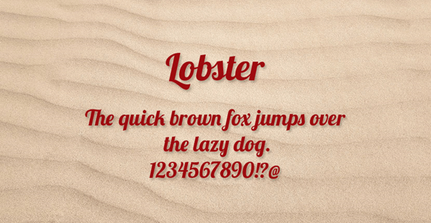 Free font - Lobster