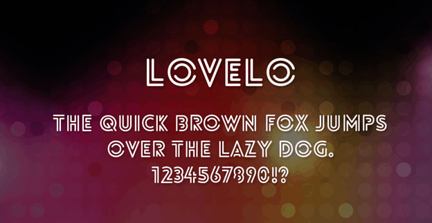Free font - Lovelo