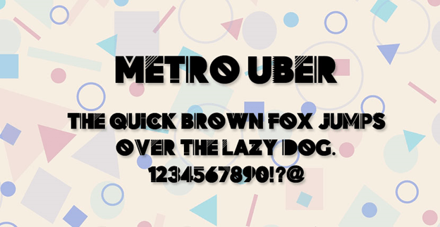 Free font - Metro Uber