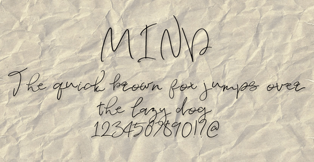 Free font - Mind