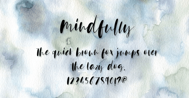 Free font - Mindfully