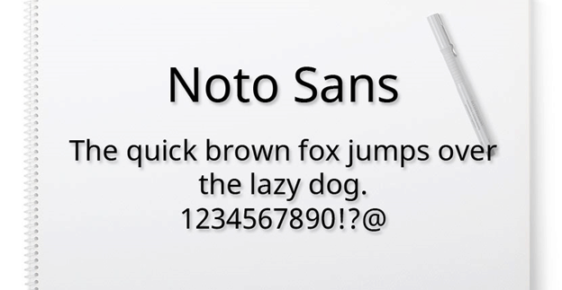 Free font - Noto Sans