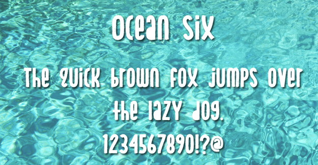 Free font - Ocean Six