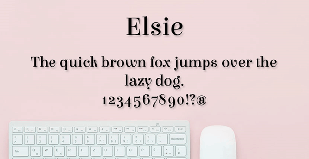 Free font - Elsie
