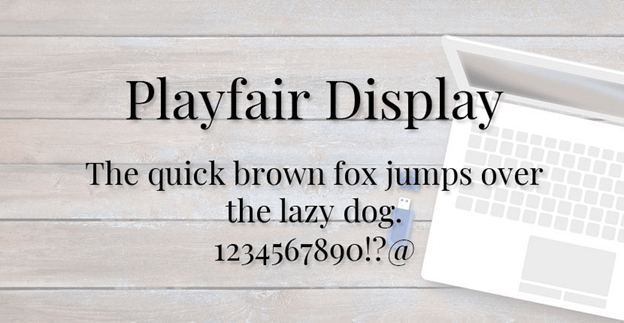 Free font - Playfair Display