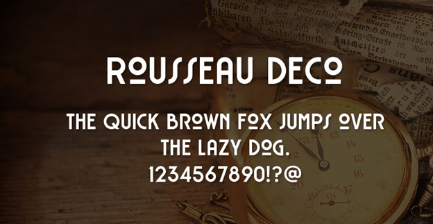 Free font - Rousseau Deco