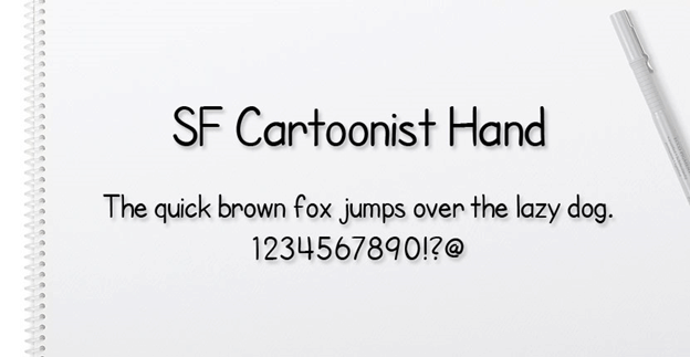 Free font - SF Cartoonist Hand