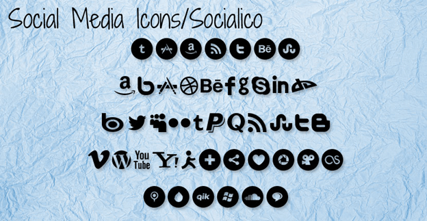 Free font - Social Media Icons/Socialico