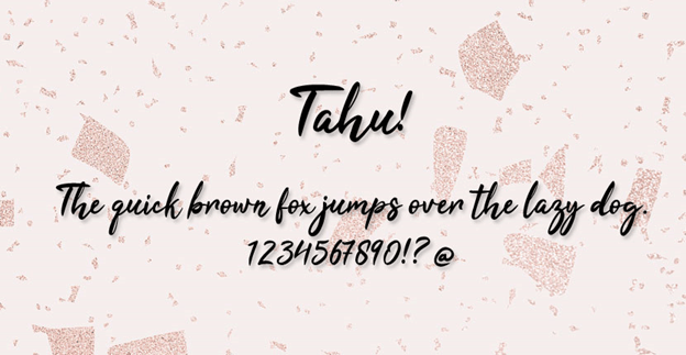 Free font - Tahu!