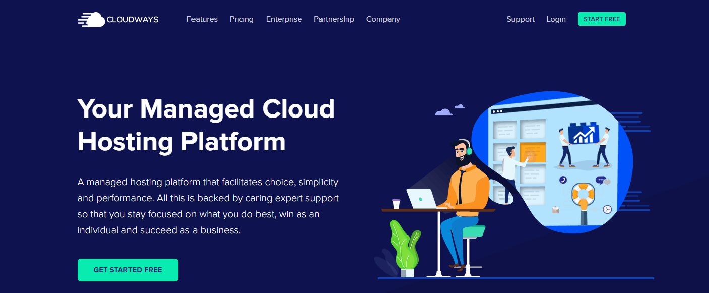 Cloudways Website Homepage