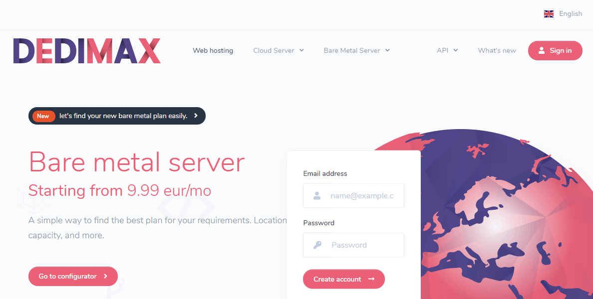 dedimax com - Bare metal and cloud servers
