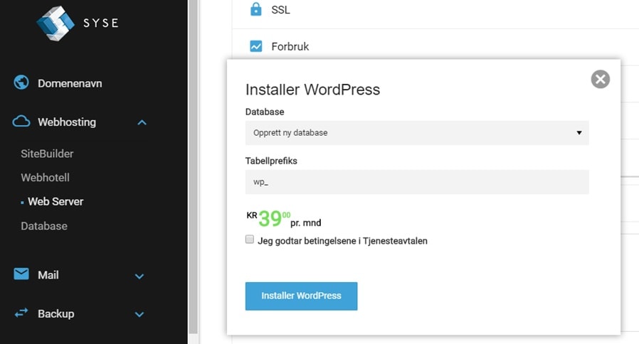 Installer WordPress