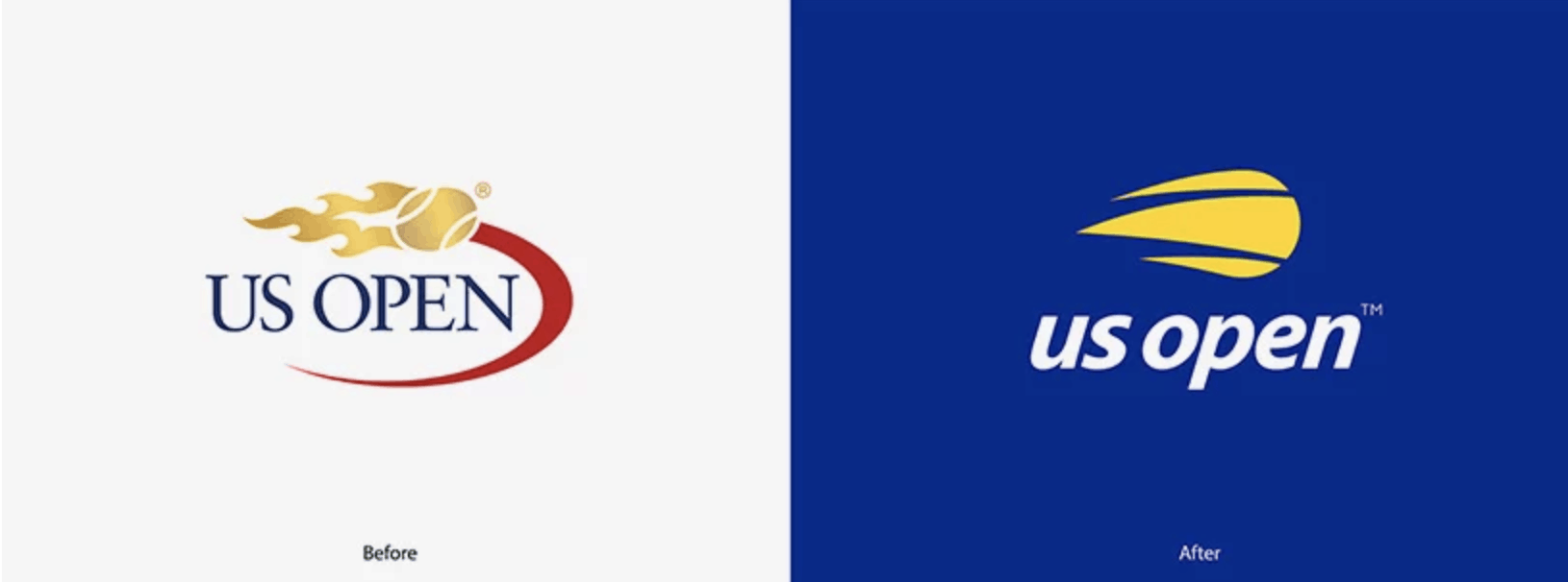 US Open logo rebrand