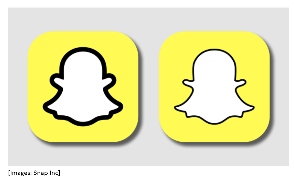 Snapchat logo rebrand.