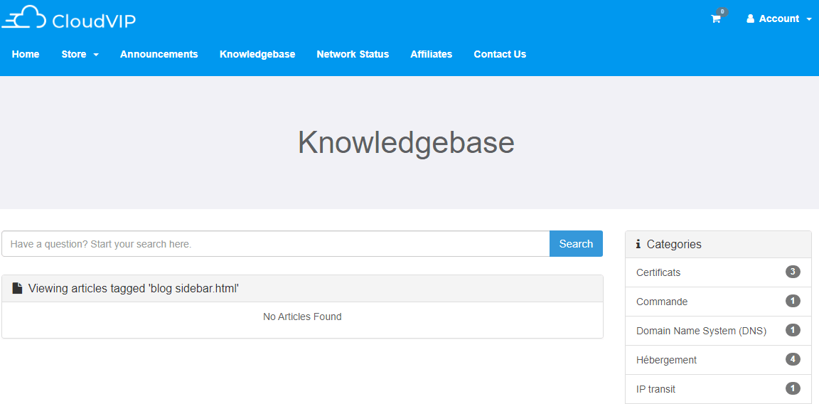 CloudVIP knowledgebase