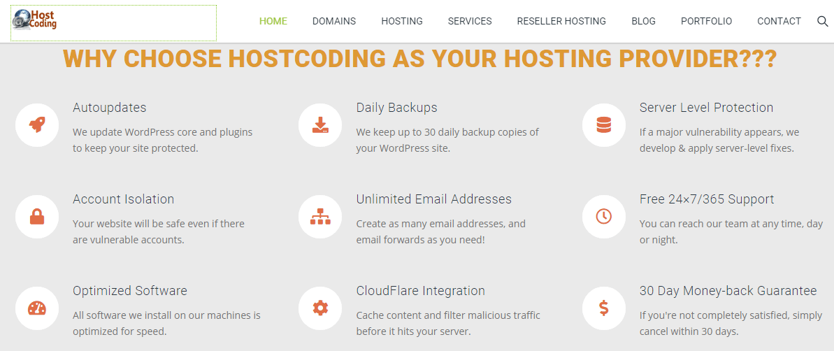 Hostcoding features