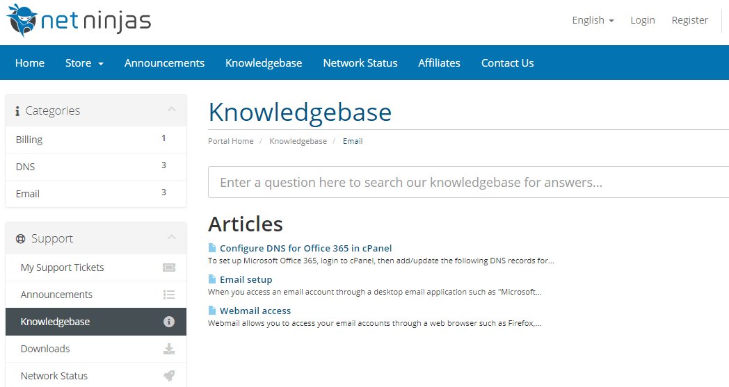 Net Ninjas Knowledgebase