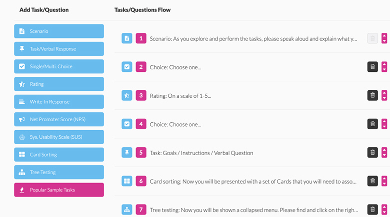 Userlytics user testing and feedback tool