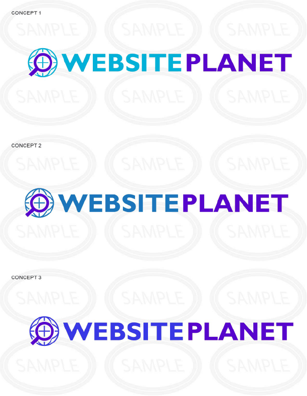Website Planet logo color variations by LogoNerds
