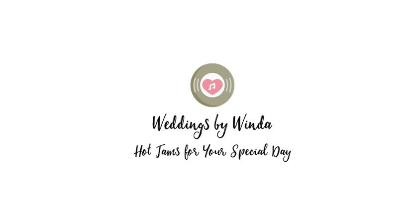 Sample DJ logo created with Tailor Brands - Weddings by Winda