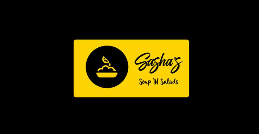 Food logo created with Looka - Sasha's Soup 'N Salads