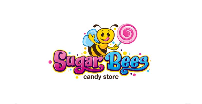 Food logo - Sugar Bees Candy Store